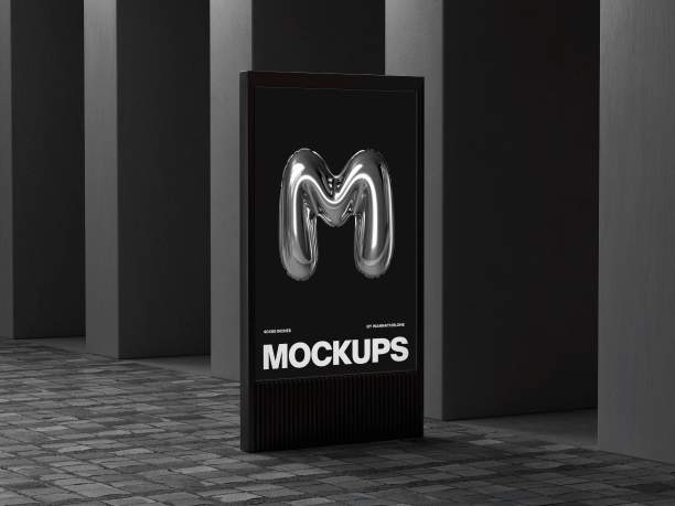 billboard mockup on the street