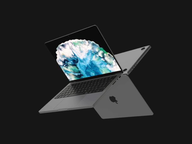 macbook pro space grey simple mockup scene 6
