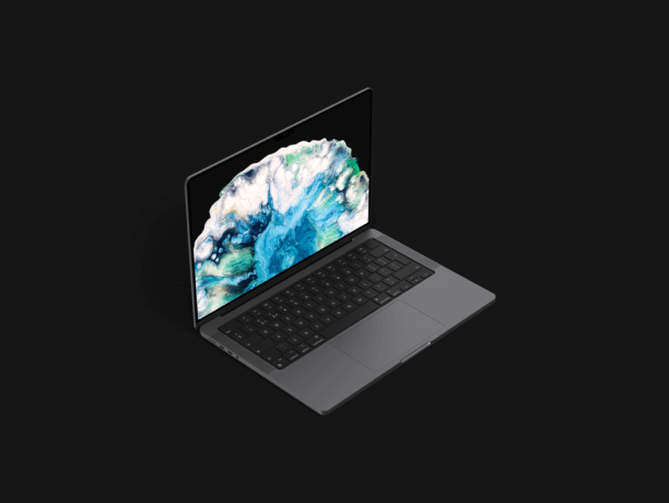 macbook pro space grey simple mockup scene 10