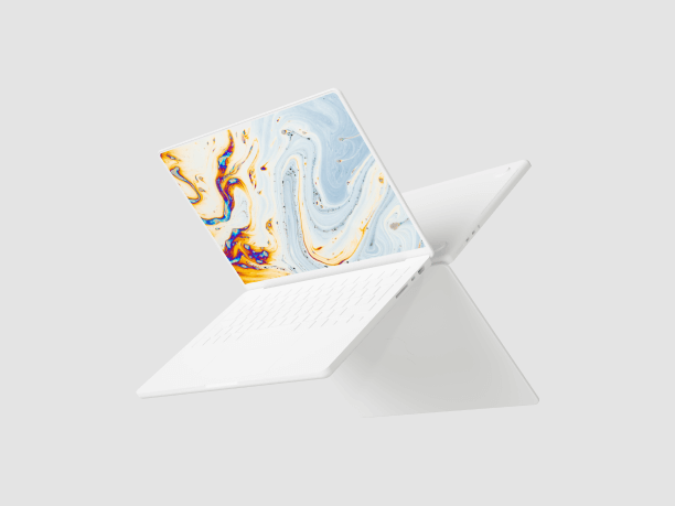 macbook pro clay simple mockup scene 6