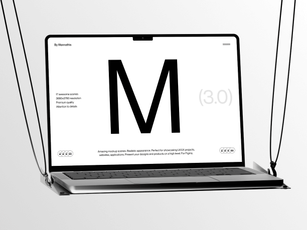 macbook pro on a white background