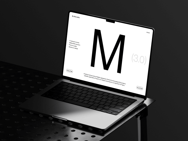macbook pro on a metal desc
