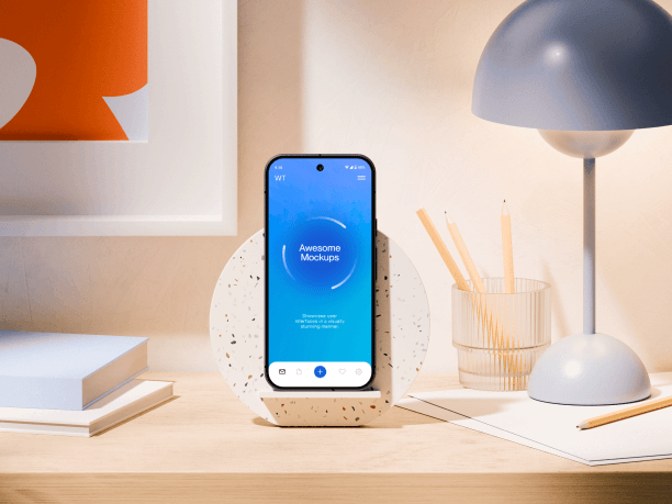 google pixel 9 pro mockup on table v3