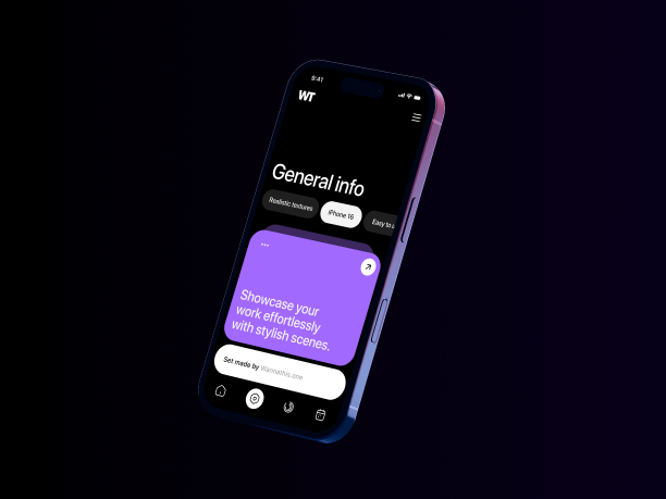 iphone 16 pro mockup levitating