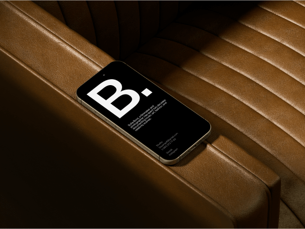 iphone 16 mockup in stylish interior