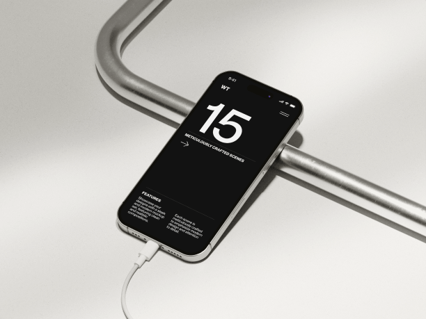 iphone 16 mockup charging 2