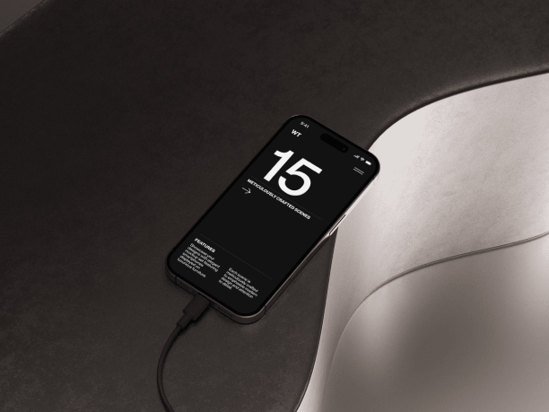 iphone 16 mockup charging 3