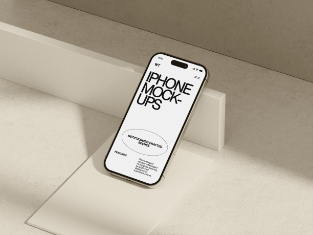 iphone 16 mockup in daylight