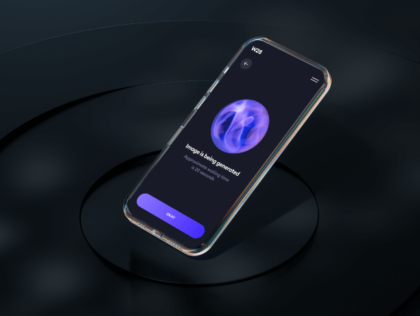 glass phone mockup dark scene 6