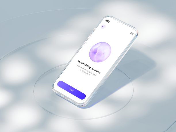 glass phone mockup light scene 6