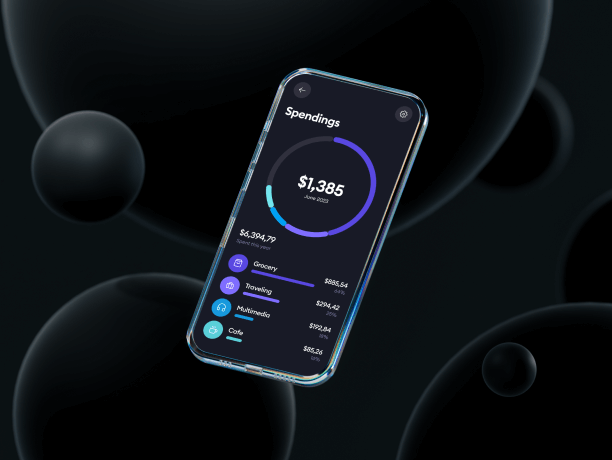 glass phone mockup dark scene 8