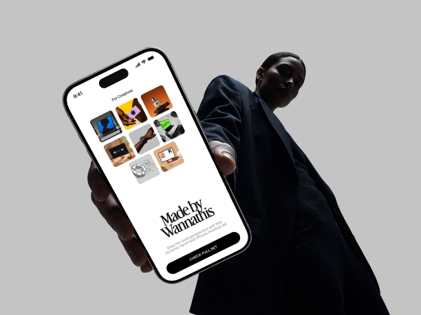 minimal fashion phone mockup