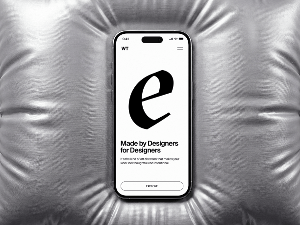iphone mockup on transparent inflatable