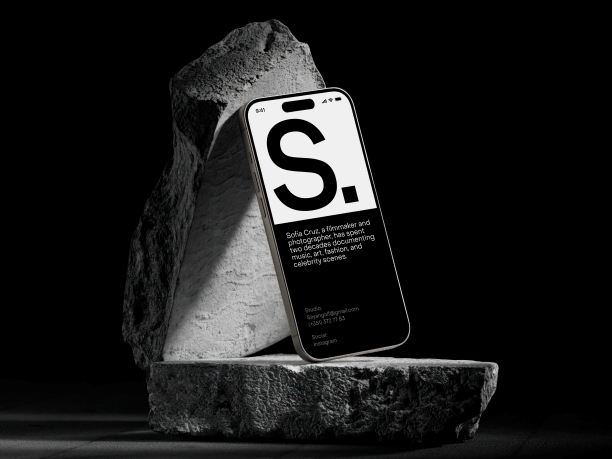 iphone 15 pro on stone