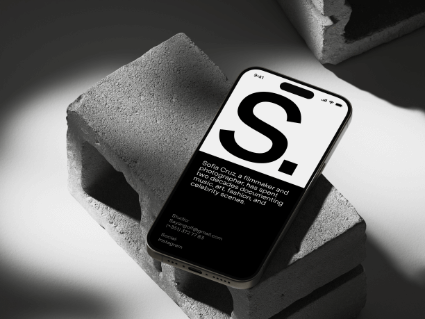 free iphone 15 pro on concrete block