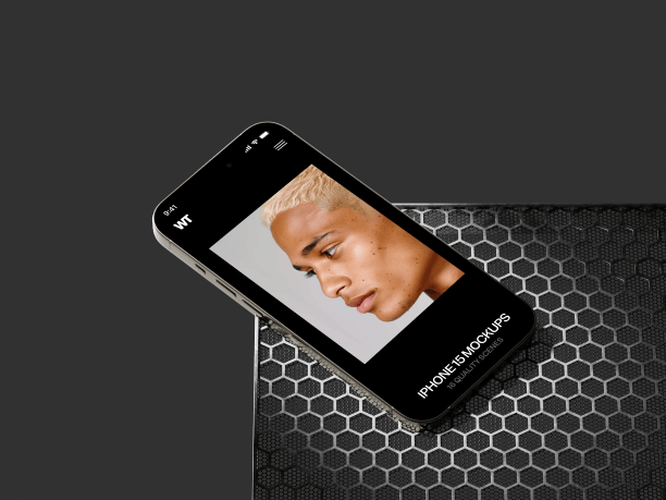 iphone 15 laying on the grid