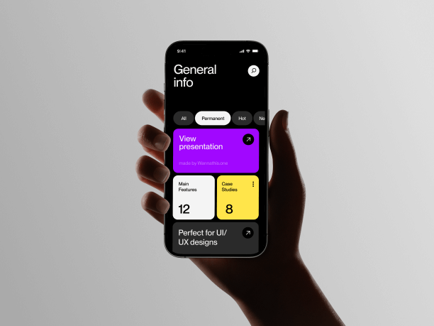 hand holding phone mockup with white backround 2