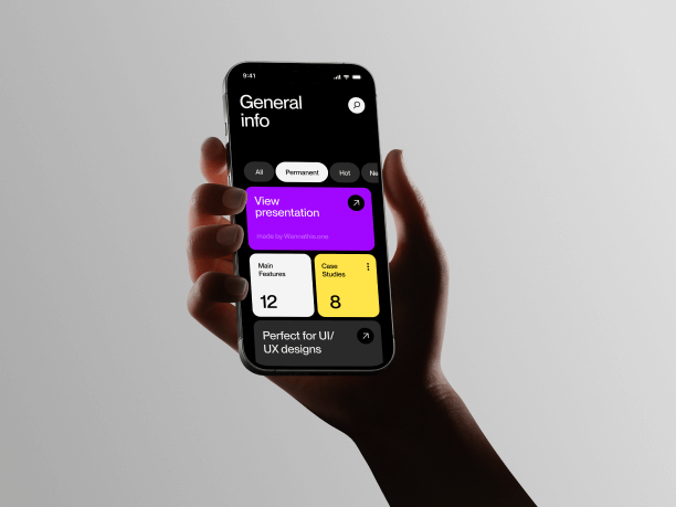 free hand holding phone mockup with white backround 10
