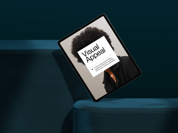 ipad pro mockup on a velvet fabric